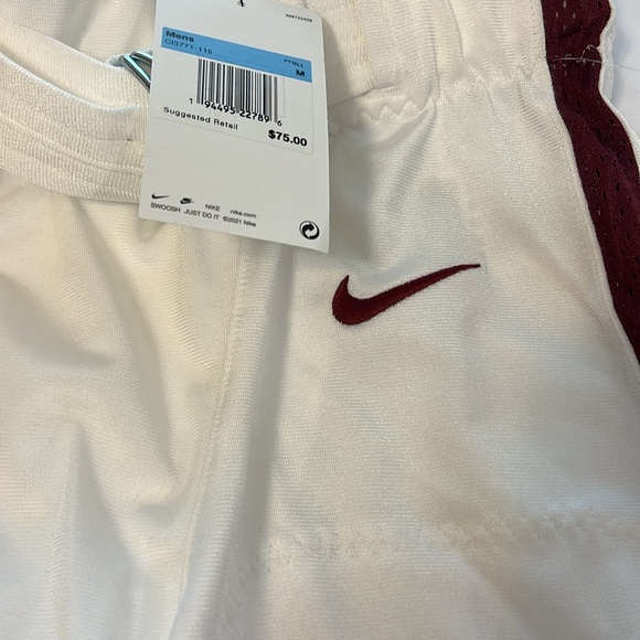 Nike Men’s Football White and Burgundy Football Pants - Picture 2 of 6